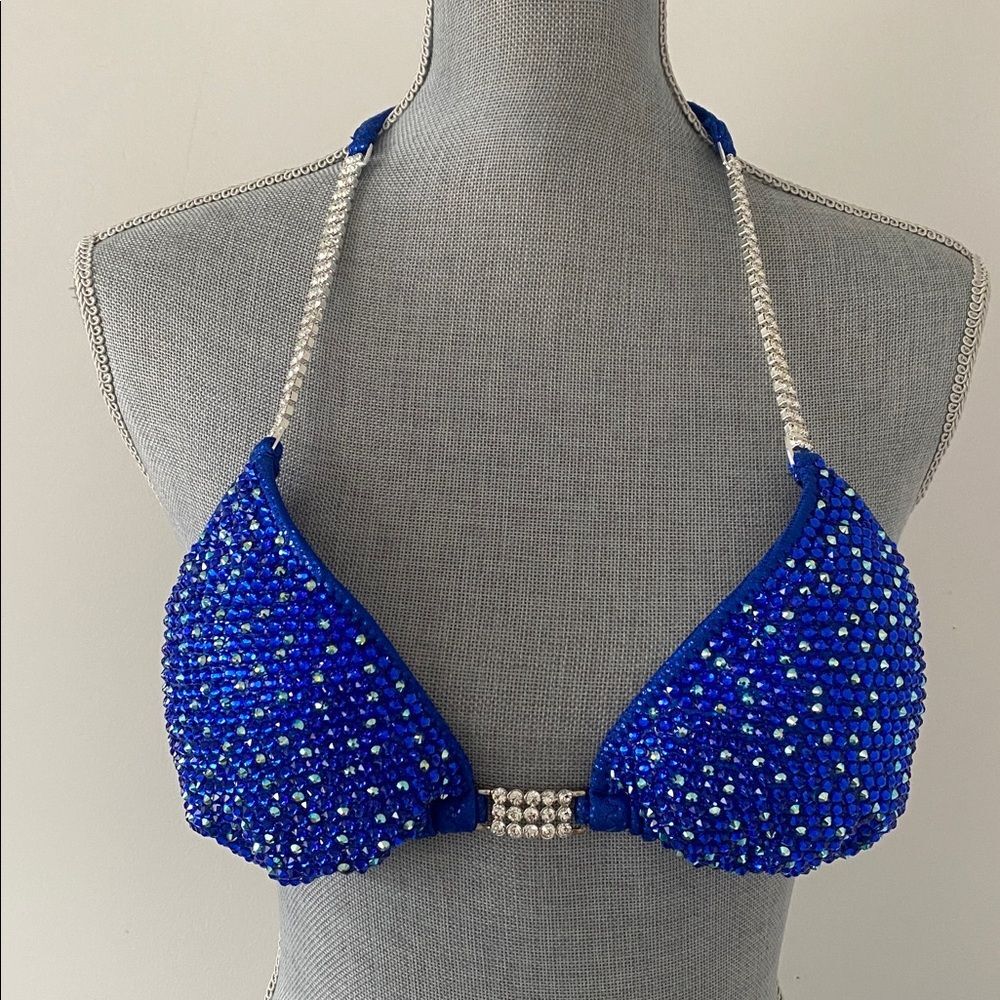 RAH Competition ROYAL BLUE COMPETITION BIKINI Sz S Custom Made